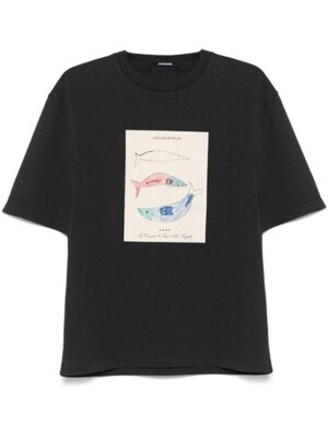 25SS 자크뮈스 반팔 티셔츠 255JS31921023FP NAVY DOM