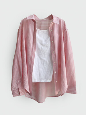 loose fit stripe see-through shirts (3컬러)