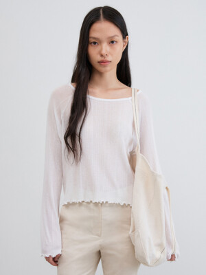 NULLY RUFFLE TEE_WHITE