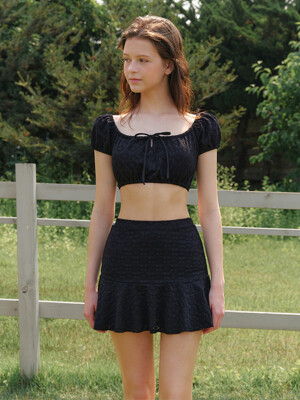 Chloe Top and Bottom Set Black