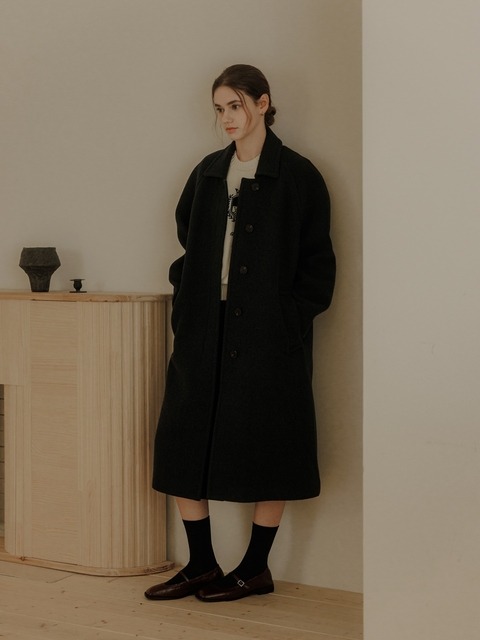 아 쎄모먼 [단독] Lisa Coat Midnight Gray