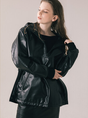 LAMBSKIN ANORAK RIDER JACKET