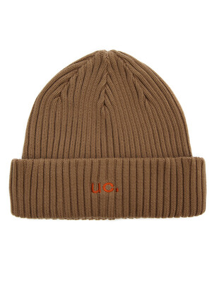 BEANIE / RIB / LOOSE / UC / D BROWN