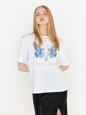 BUTTERFLY T-SHIRT_WHITE