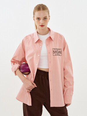 VEGAN OVERSIZED SHIRT 핑크