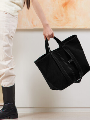 Reversible stitch bag_Black