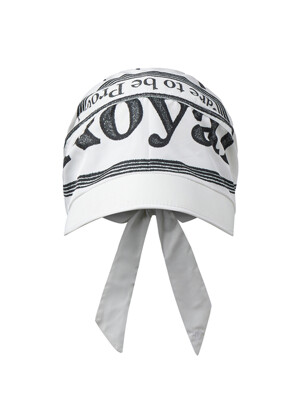TIE-UP ROYAL HAT, WHITE