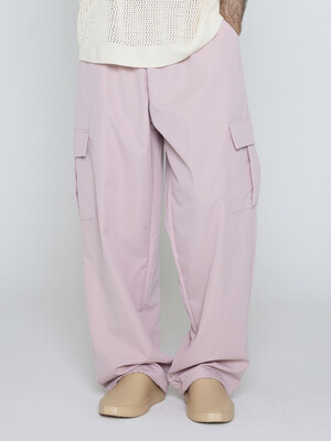 CB SEMI WIDE STRING CARGO PANTS (PINK)
