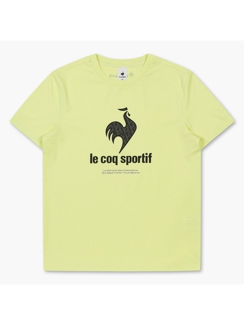 스포츠웨어 - 르꼬끄 스포르티브 (Lecoq sportif) - [르꼬끄 공식] AGA 폴리스판 앞판 로고 티셔츠 (QO123GRS23)