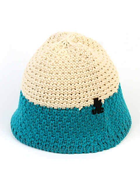 모자,모자 - 유니버셜 케미스트리 (Universal chemistry) - Two Tone Ivory Knit Bucket Hat 니트버킷햇
