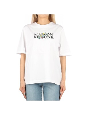 [메종키츠네] 23FW (LW00116KJ0119 WHITE) 여성 반팔 티셔츠