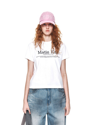 MATIN HERITAGE CROP TOP IN WHITE