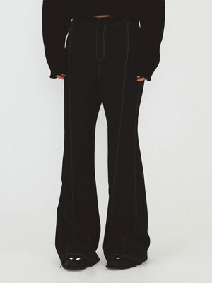 ELASTICITY STITCHED TROUSERS (black)