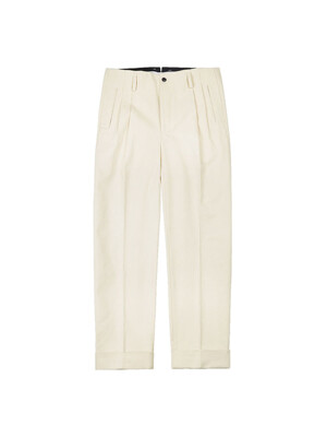Cotton Hollywood Trousers (Ivory)
