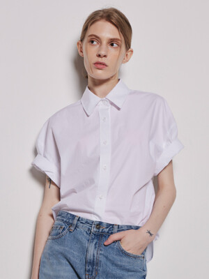 Cotton Short Sleeve Shirts_Off White