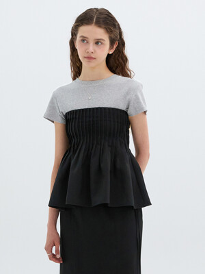 Flared Tuck Bustier
