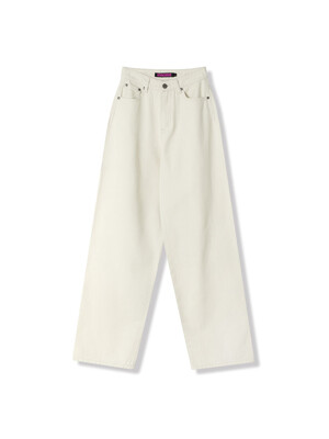 Minimal Straight Jeans CREAM