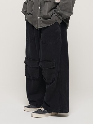 CB PIGMENT POCKET WORK PANTS (BLACK)