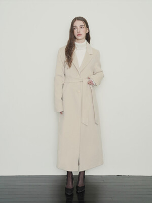 [리오더 2차] 30%캐시 싱글 스탠다드 코트 - 아이보리