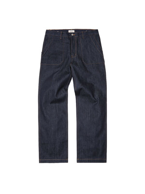 Utility Denim Fatigue Pants (Blue)