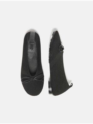 Knit flat shoes(black)_DG1DS25024BLK