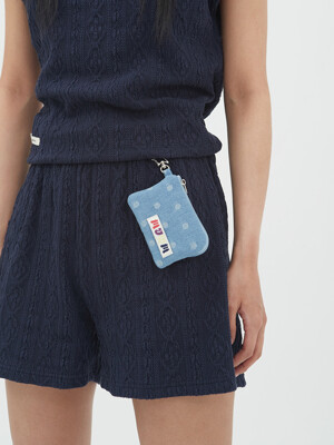 Jacquard Sweat Shorts (Navy)