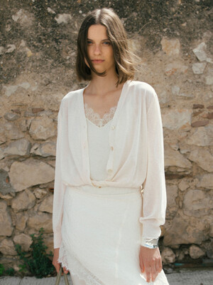 See-through Twist Cardigan SK5MD283_2color