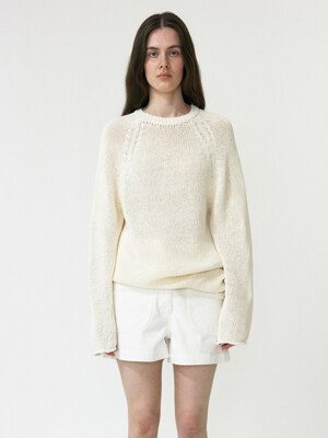 Paper Loose Fit Pullover (Ivory)