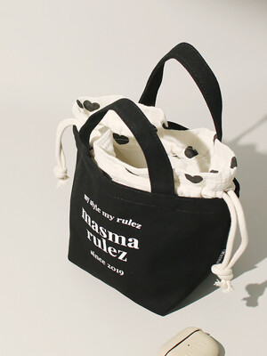 Canvas tote bag_Black