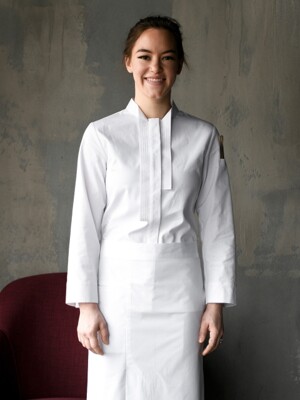 marane stretch women chef coat #AJ1954