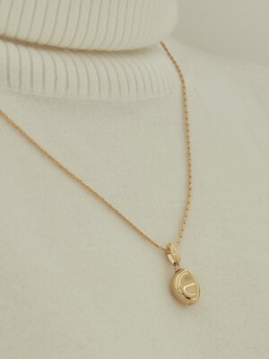 drop water pendant necklace-gold