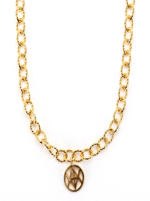 Kyra Precious Round Silver Necklace_NECKLACE(silver)
