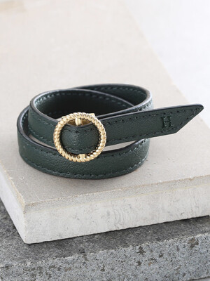 Maro Leather Bracelet - Forest