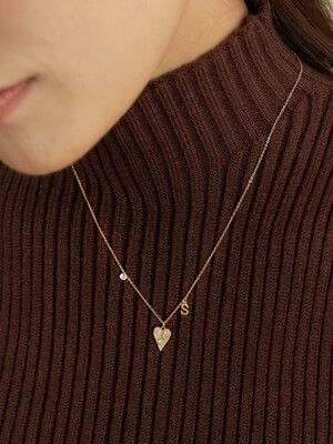 [단독]Space Heart Custom Necklace_NZ1165