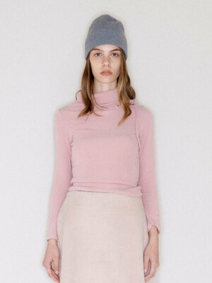 Danika turtleneck top (pink)