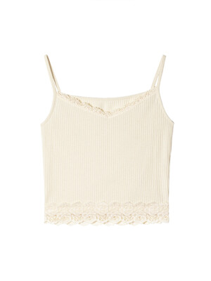 CROP SLVLESS KNIT TOP_IVORY