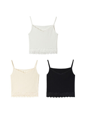 CROP SLVLESS KNIT TOP_3COLORS