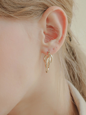 Three Ring Gold Earrings M03661