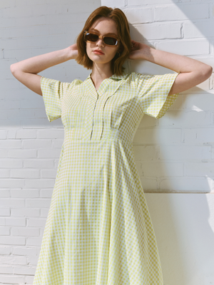 [Day by]Riona / Shirt Check Dress