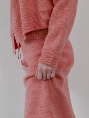Wool Knit Hline Skirt  azalea Pink(WE315UC23X)