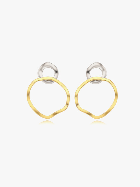 주얼리 - 마이쉘 (my shell) - SEA WAVE EAR RING_40103ER_W