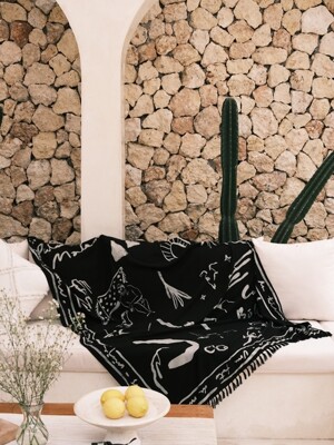 [Eco blanket] Mallorca - Black