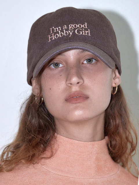 모자 - 굿하비클럽 (GOODHOBBYCLUB) - GOODHOBBYGIRL BALL CAP_BROWN