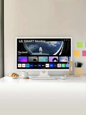 LG 32SR50F 스마트모니터 IPS 내장스피커 WebOS23 USB미디어단자