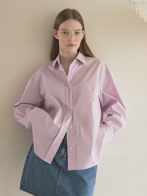 24SS Rohan loose-fit shirt_Lavender