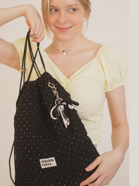 ★masmarulez★ Gym sack string bag Twilight denim Item Masmarulez Gym sack string bag _Twilight denim | GVG