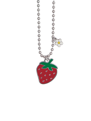 인식표 Strawberry daisy naming naming necklace