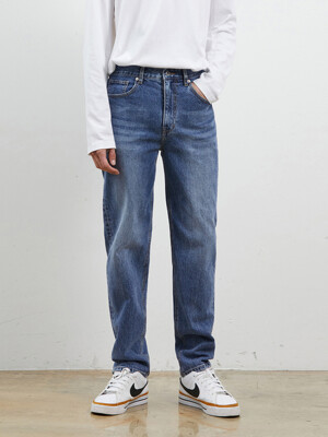 DENIM CRACK WASHING PANTS MEDIUM BLUE