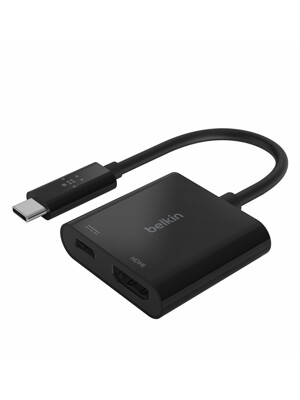 벨킨 USB-C to HDMI + C타입 60W PD 충전 어댑터 썬더볼트3 호환 젠더 AVC002bt