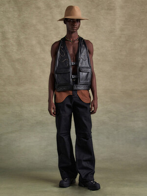 INSIDE OUT CARGO PANTS apa785m(BLACK)